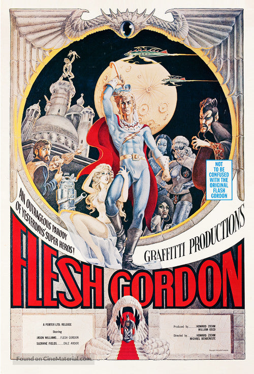 Pixel Demon Flesh Gordon Movie Poster A2 Size