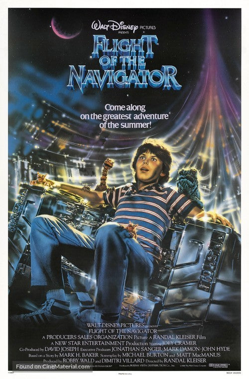 Flight of the Navigator Cinema Movie Poster A2 Size