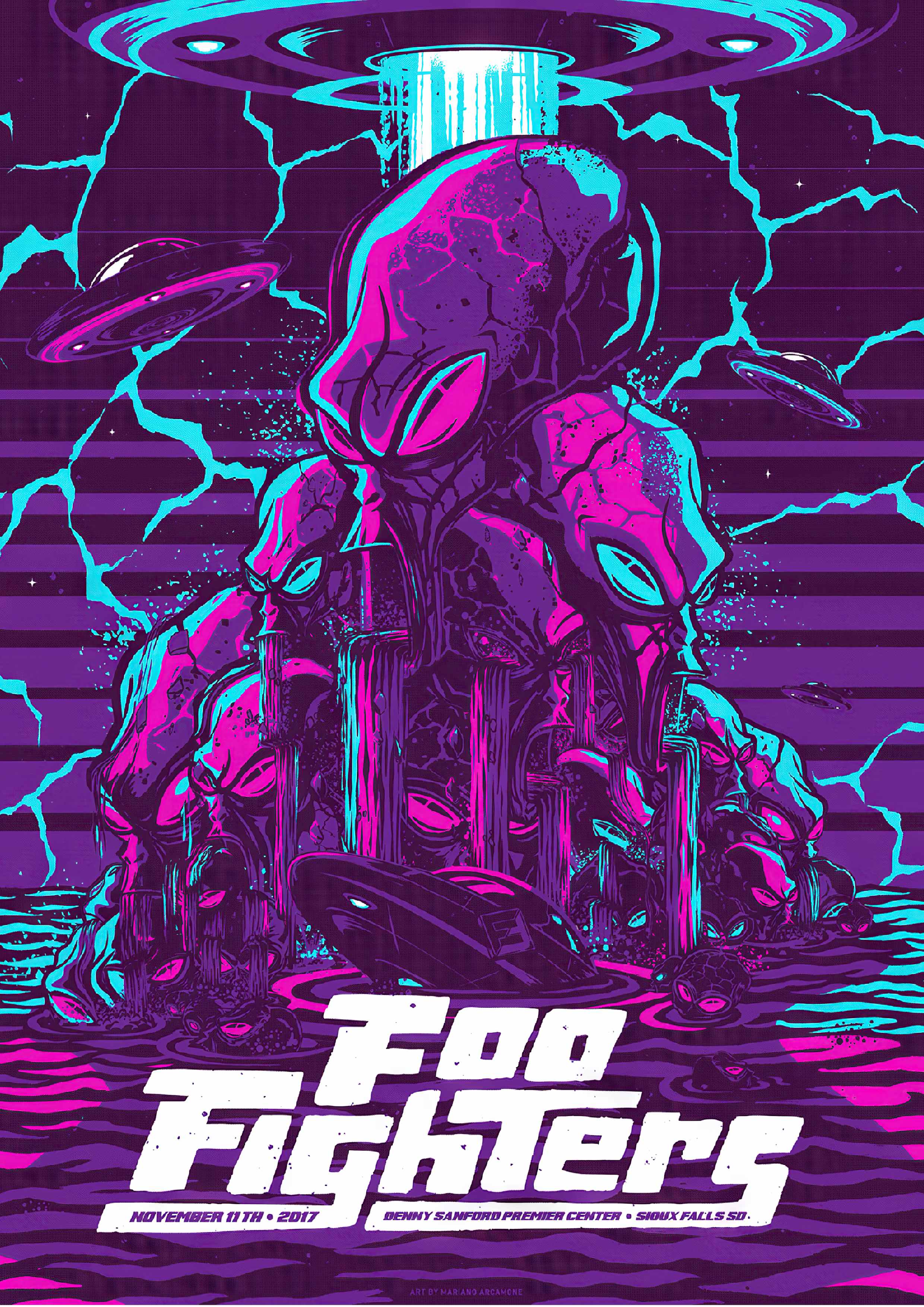Foo Fighters 2 Vintage Gig A2 Size Posters – Pixel Demon