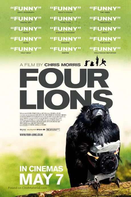 Pixel Demon Four Lions Movie Poster A2 Size
