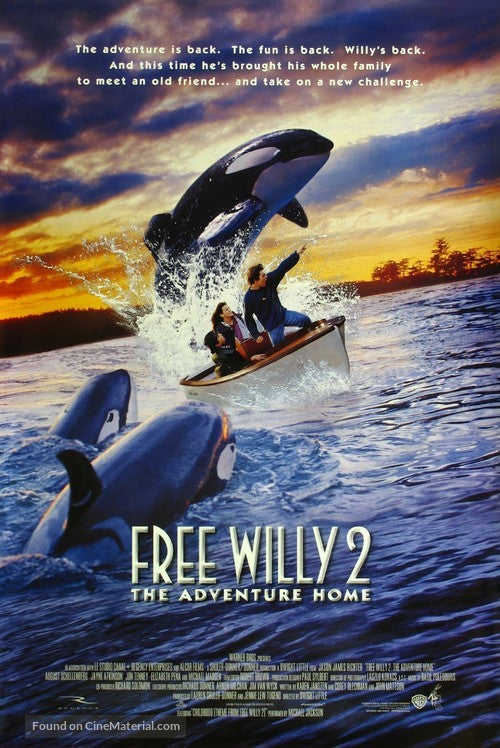 Free Willy 2: The Adventure Home Cinema Movie Poster A2 Size