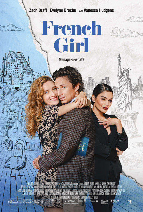 French Girl Cinema Movie Poster A2 Size