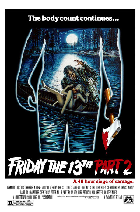 friday the 13th part 2 A2 Size Movie Poster-Pixel Demon