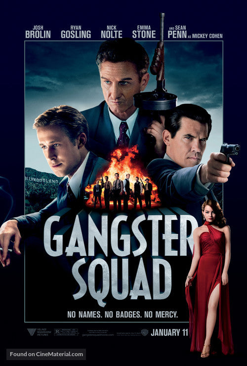 Gangster Squad Cinema Movie Poster A2 Size