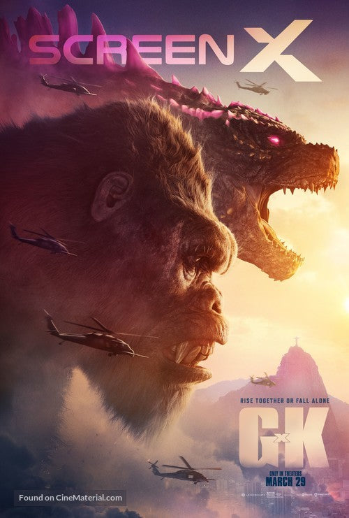 Godzilla x Kong: The New Empire Cinema Movie Poster A2 Size Version 4