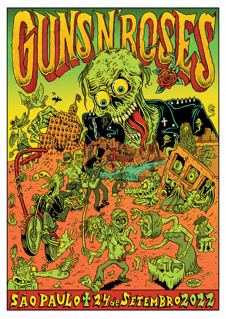 Guns N Roses 1 Vintage Gig A2 Size Posters-Pixel Demon
