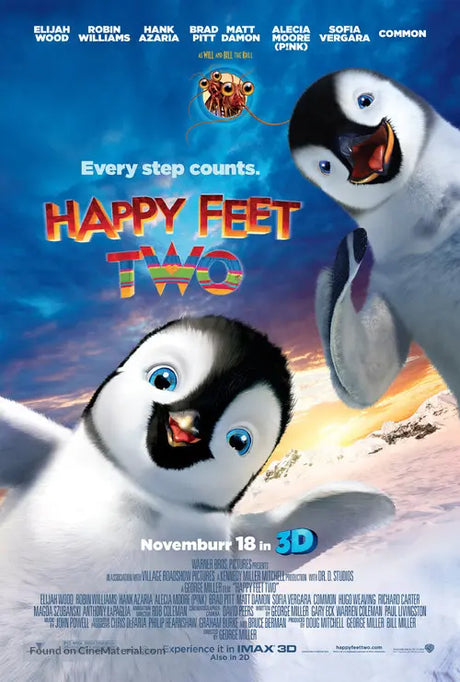 Happy Feet Two A2 Movie Poster-Pixel Demon