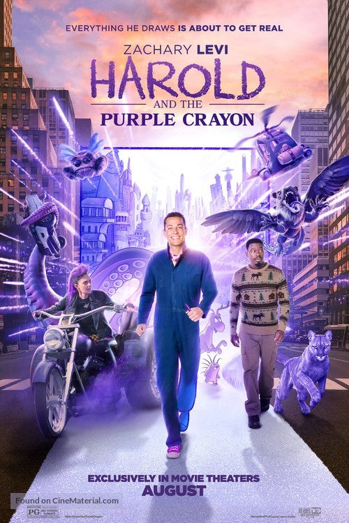 Harold and the Purple Crayon Cinema Movie Poster A2 Size Version 1