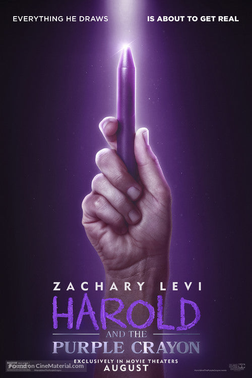 Harold and the Purple Crayon Cinema Movie Poster A2 Size Version 3