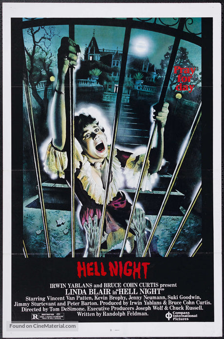 Pixel Demon Hell Night Movie Poster A2 Size