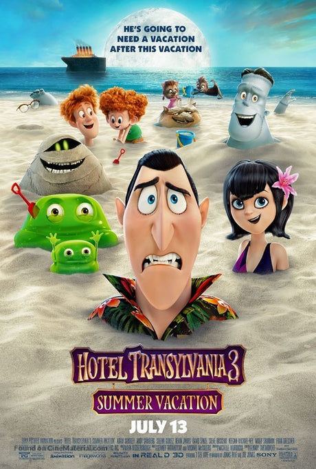 Hotel Transylvania 3: Summer Vacation A2 Movie Poster-Pixel Demon