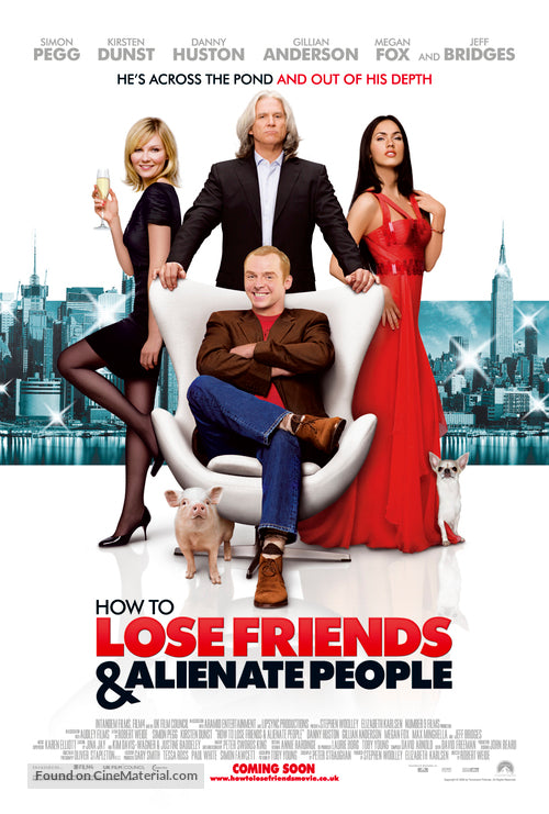 Pixel Demon How to Lose Friends & Alienate People Movie Poster A2 Size