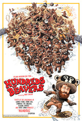 Hundreds of Beavers Cinema Movie Poster A2 Size