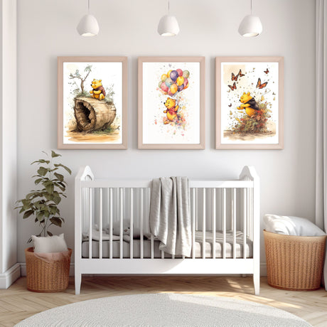 Winnie The Pooh Set Of 3 A2 Size Posters-Pixel Demon