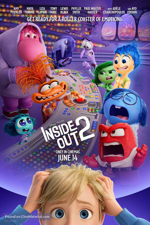 Inside Out 2 Cinema Movie Poster A2 Size Version 3