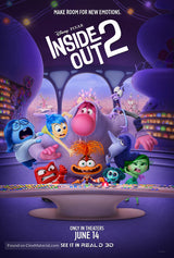Inside Out 2 Cinema Movie Poster A2 Size Version 4