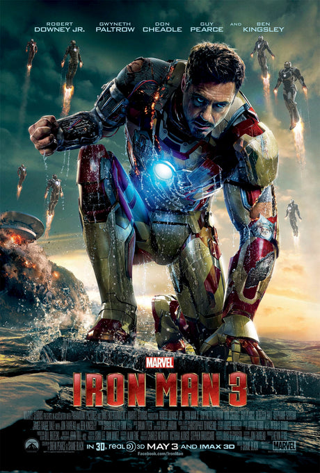 Iron Man 3 A2 Size Movie Poster-Pixel Demon
