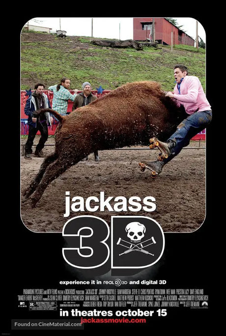 Pixel Demon Jackass 3D Movie Poster A2 Size