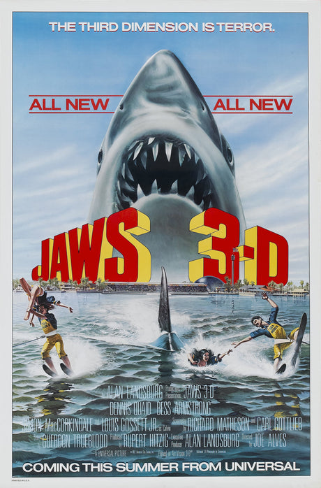 jaws 3-D A2 Size Movie Poster-Pixel Demon