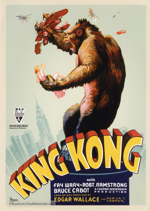 King Kong (1933) Cinema Movie Poster A2 Size