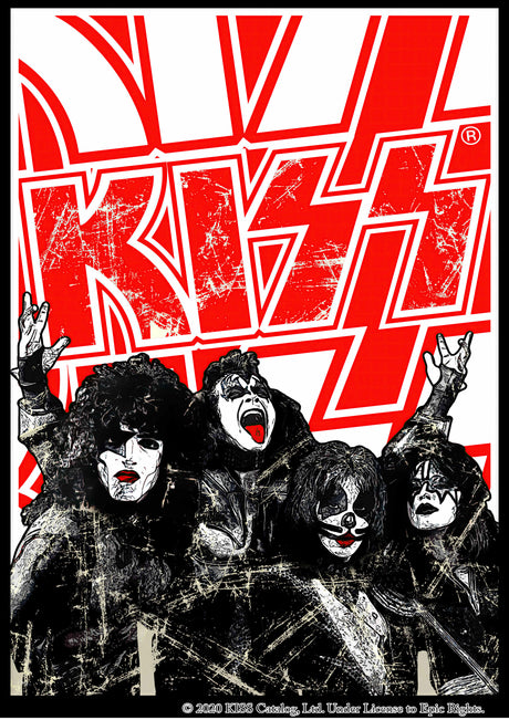 Kiss 1 Vintage Gig A2 Size Posters-Pixel Demon