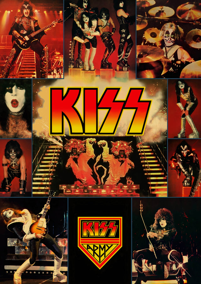 kiss Vintage Gig A2 Size Posters-Pixel Demon