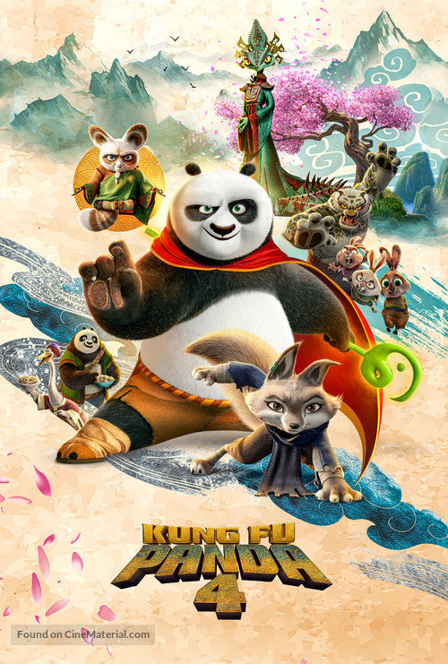 Kung Fu Panda 4 Cinema Movie Poster A2 Size Version 2