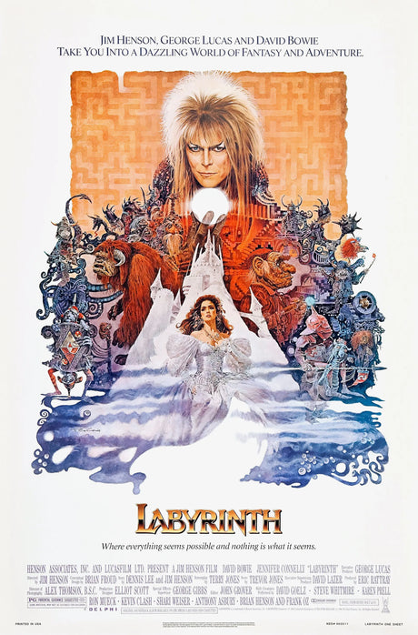 Labyrinth A2 Size Movie Poster-Pixel Demon