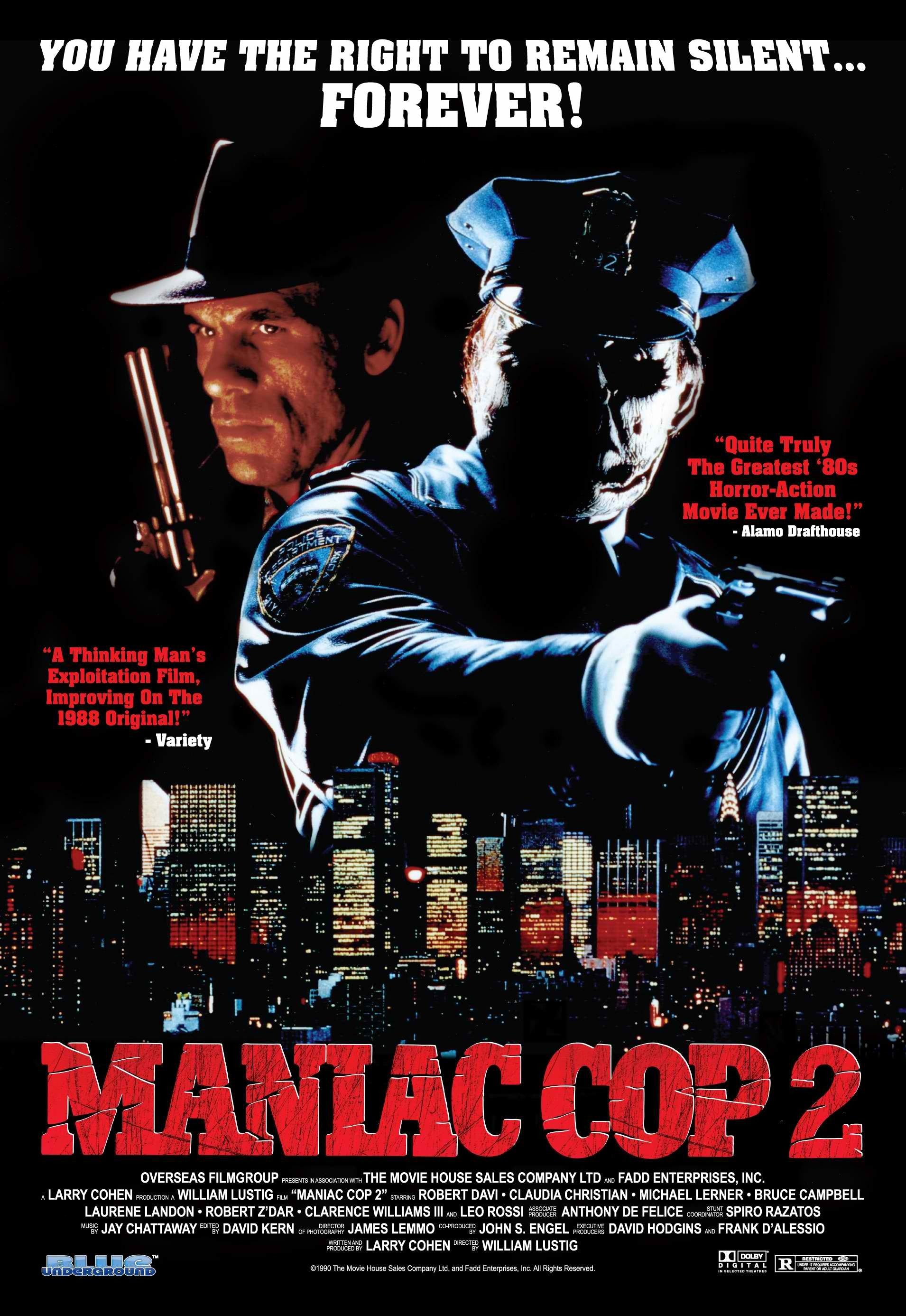maniac cop 2 A2 Size Movie Poster – Pixel Demon