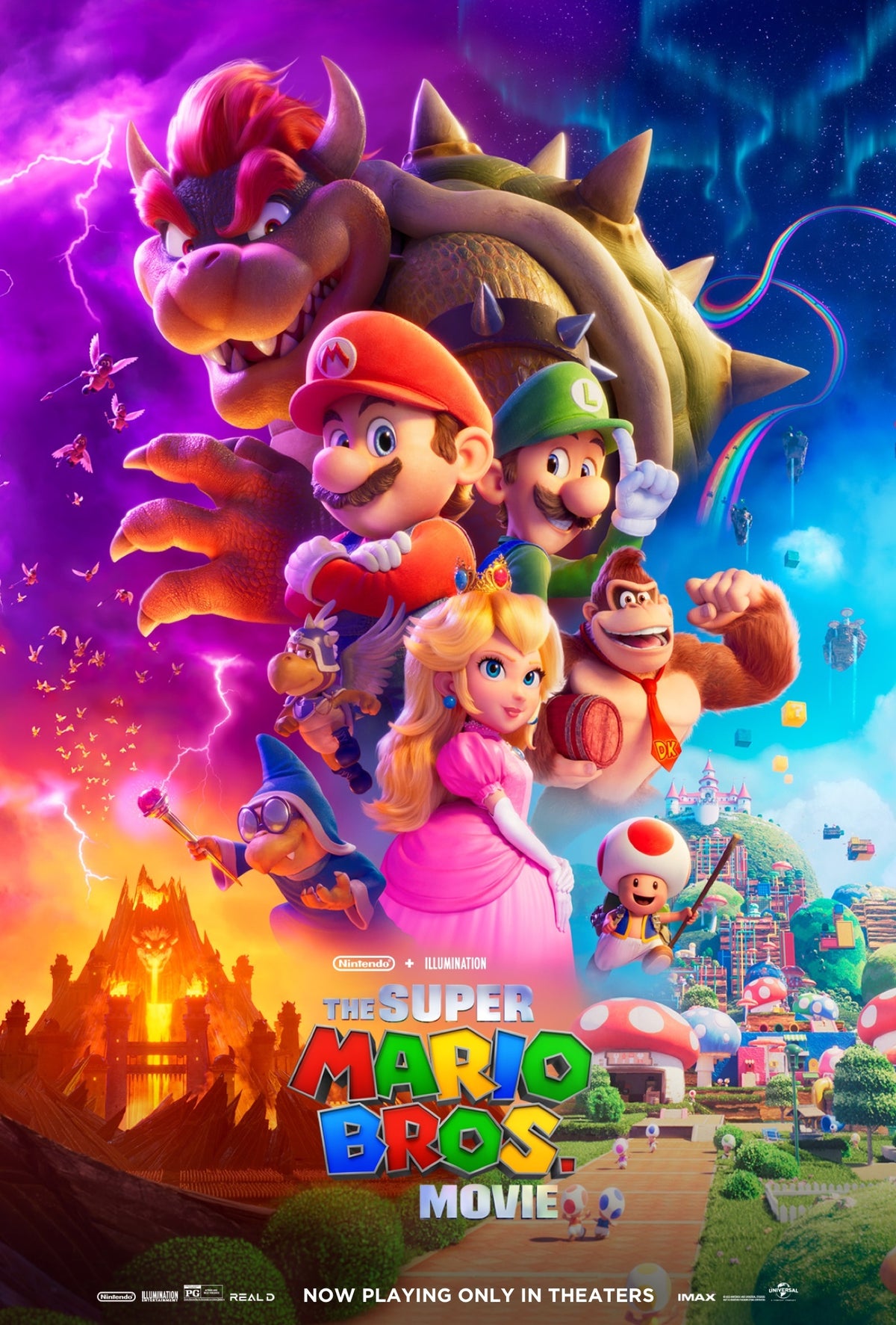Super Mario Bros. Movie Style 1 A2 Size Movie Poster-Pixel Demon