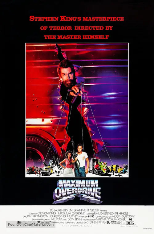Maximum Overdrive Cinema Movie Poster A2 Size