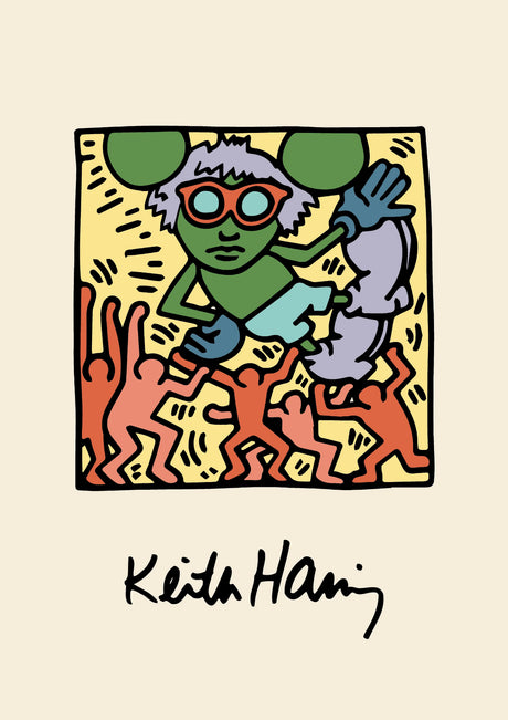 Keith Haring Mickey A2 Size Posters-Pixel Demon