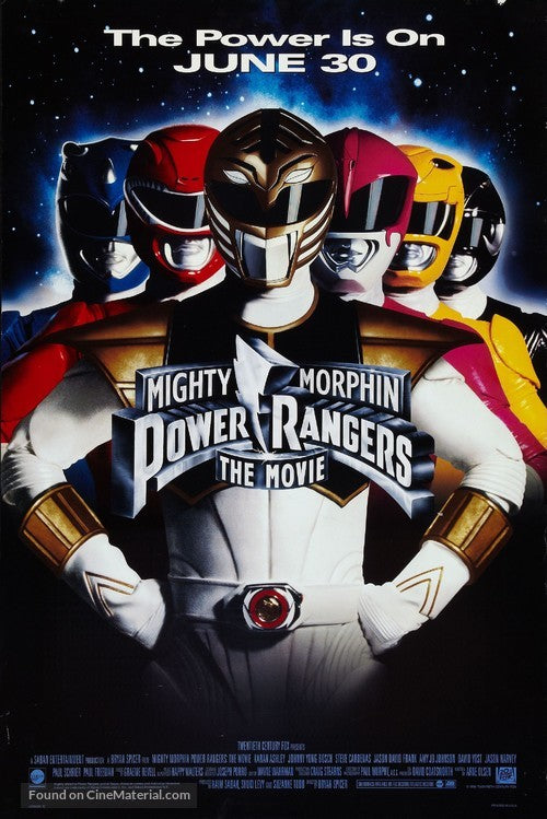 Mighty Morphin Power Rangers: The Movie Cinema Movie Poster A2 Size