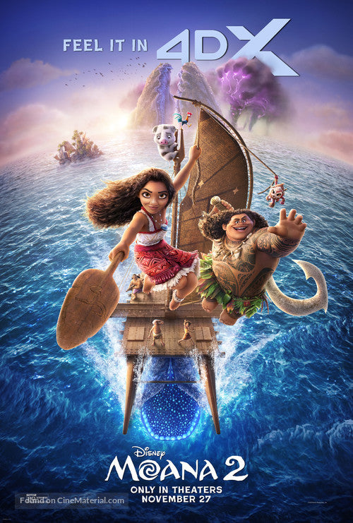 Moana 2 Movie Poster A2 Size Version 8