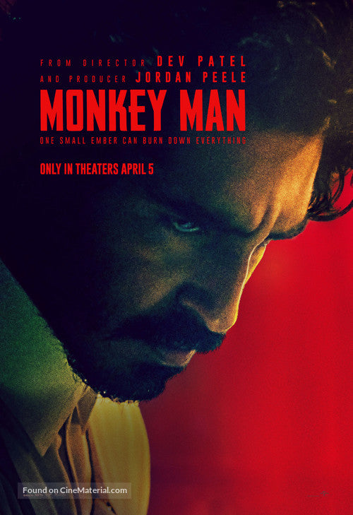 Monkey Man Cinema Movie Poster A2 Size Version 1