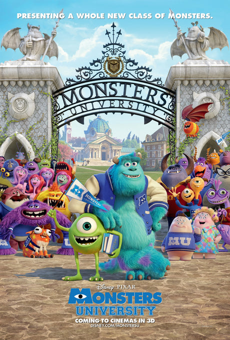 Monsters University A2 Size Movie Poster-Pixel Demon