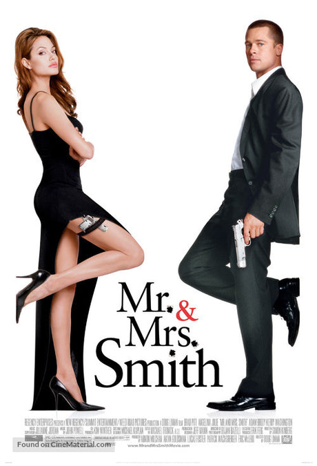 Mr. & Mrs. Smith A2 Movie Poster-Pixel Demon