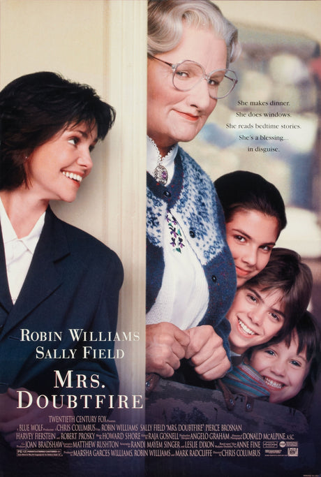 Mrs. Doubtfire A2 Size Movie Poster-Pixel Demon