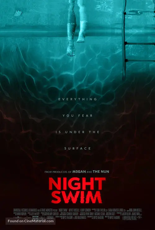 Night Swim Cinema Movie Poster A2 Size Version 1