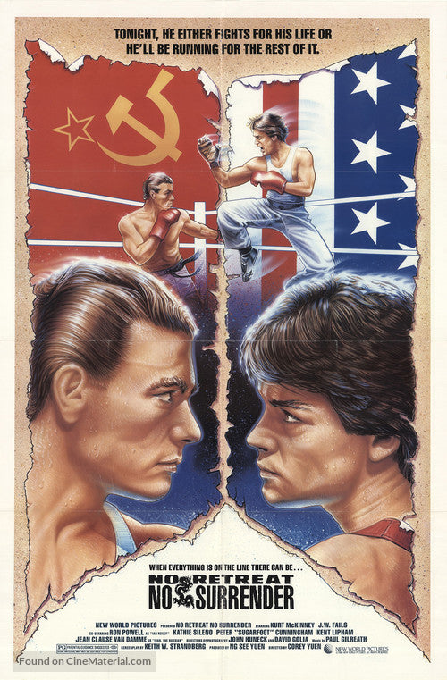 No Retreat, No Surrender Cinema Movie Poster A2 Size