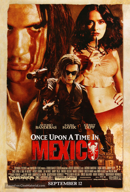 Once Upon a Time in Mexico Cinema Movie Poster A2 Size