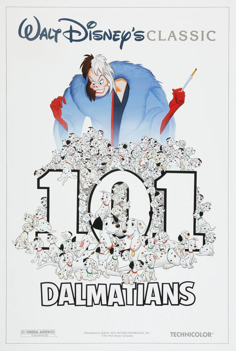 101 Dalmatians A3 Size Movie Poster-Pixel Demon