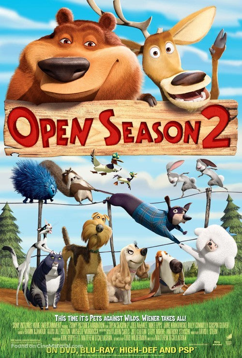Open Season 2 Cinema Movie Poster A2 Size