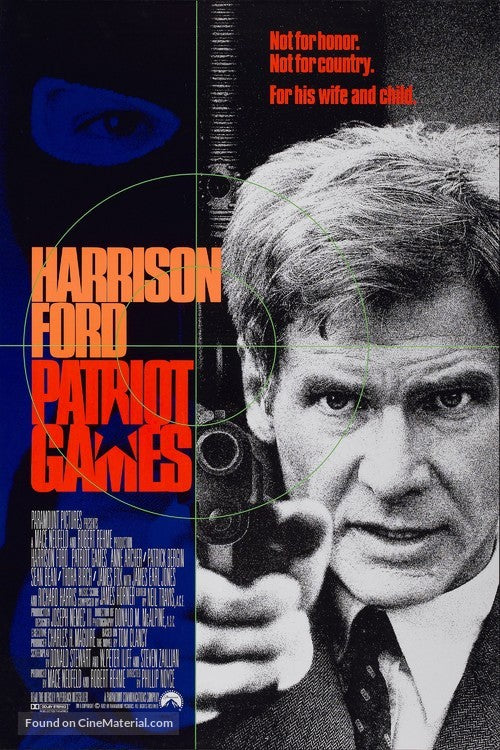 Patriot Games Cinema Movie Poster A2 Size