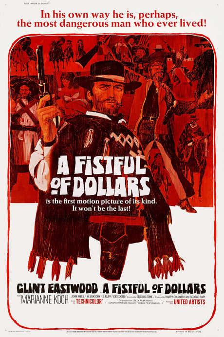 A Fistful Of Dollars A2 Size Movie Poster-Pixel Demon