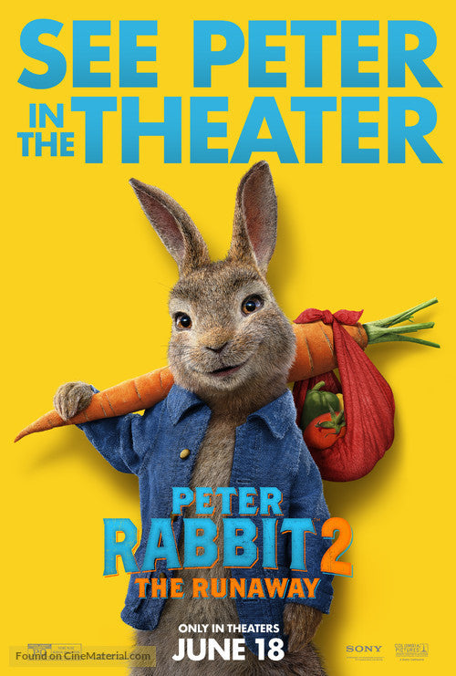 Peter Rabbit 2: The Runaway A2 Movie Poster-Pixel Demon