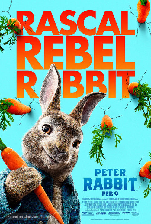Peter Rabbit Cinema Movie Poster A2 Size