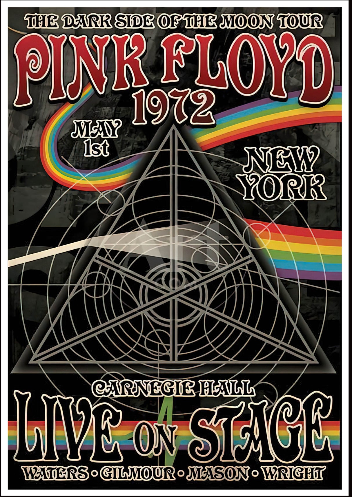 pink floyd Vintage Gig A2 Size Posters-Pixel Demon