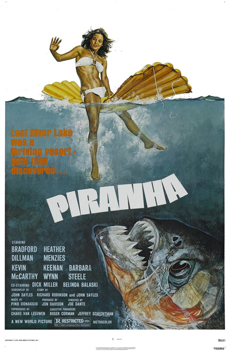Piranha A2 Size Movie Poster-Pixel Demon