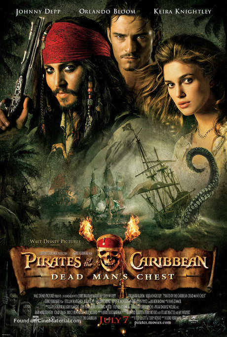Pirates of the Caribbean: Dead Man's Chest A2 Movie Poster-Pixel Demon